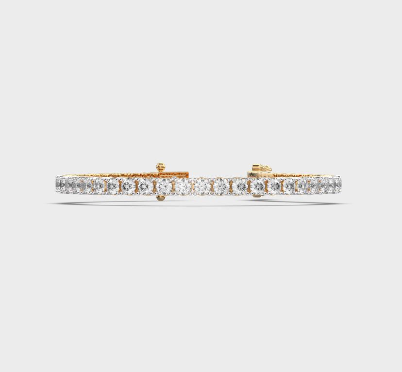Minimal Round Diamond Tennis Bracelet