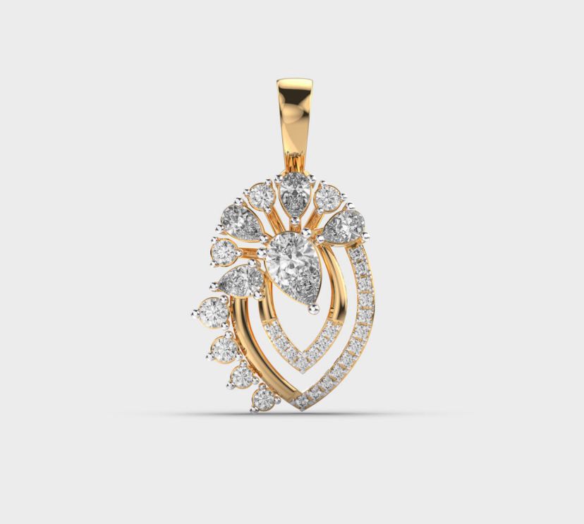 Gracious Glam Diamond Pendant without Chain