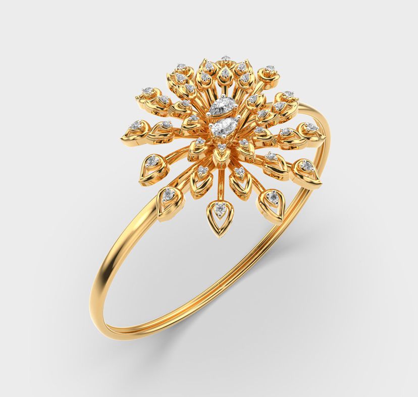 Vibrant Sunflower Diamond Accented Bracelet