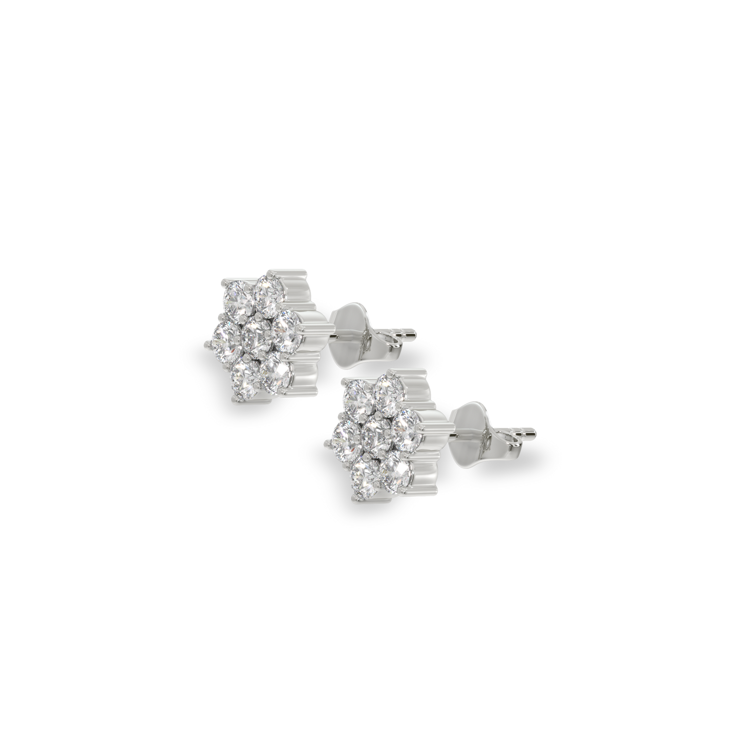 0.56ct Lab Grown Diamond Earring in 18kt Gold Vermeil