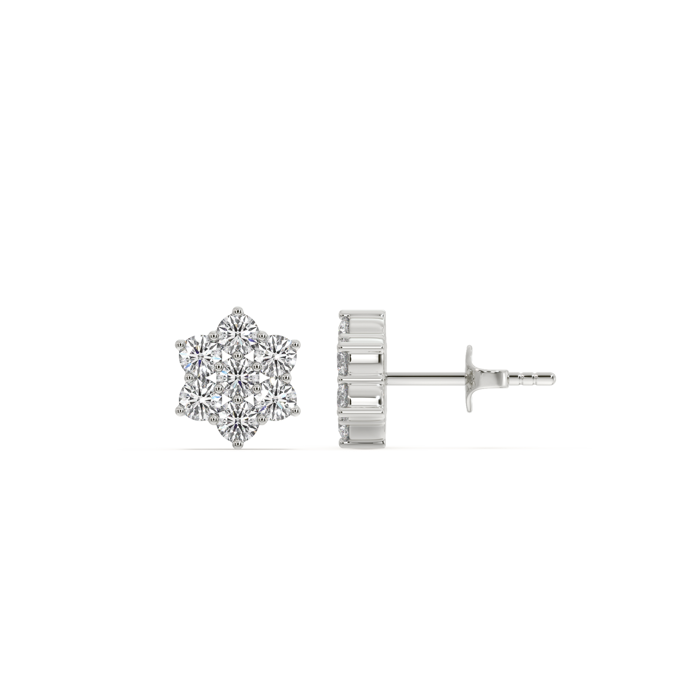 0.56ct Lab Grown Diamond Earring in 18kt Gold Vermeil
