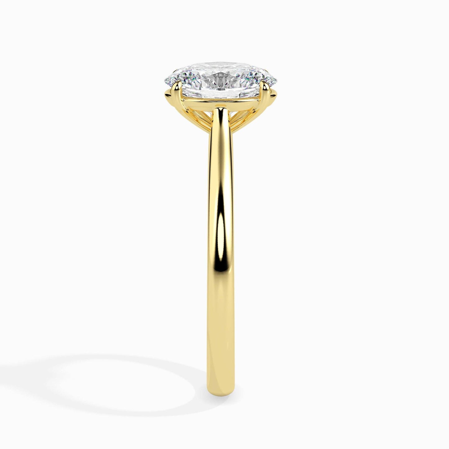 70 Pointer Oval Lab Diamond Evelyn Solitaire Ring