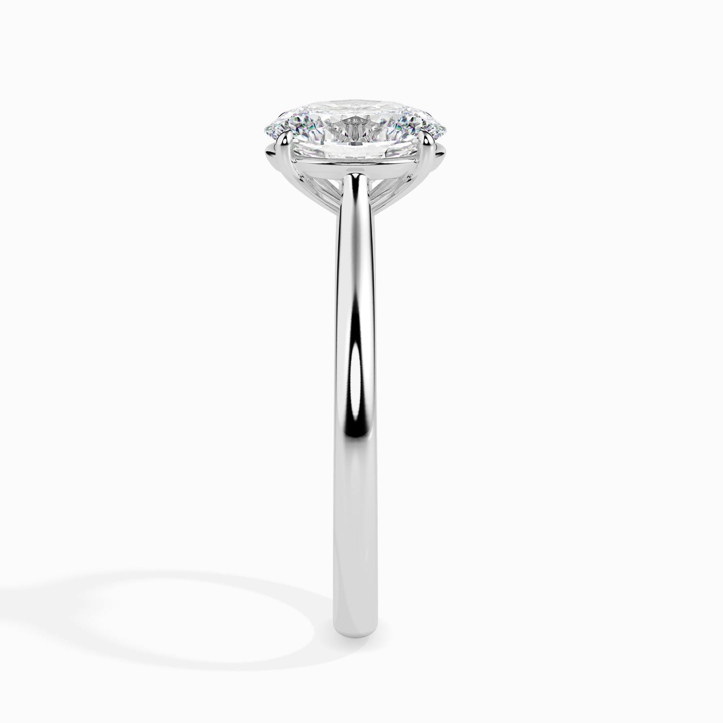 70 Pointer Oval Lab Diamond Evelyn Solitaire Ring