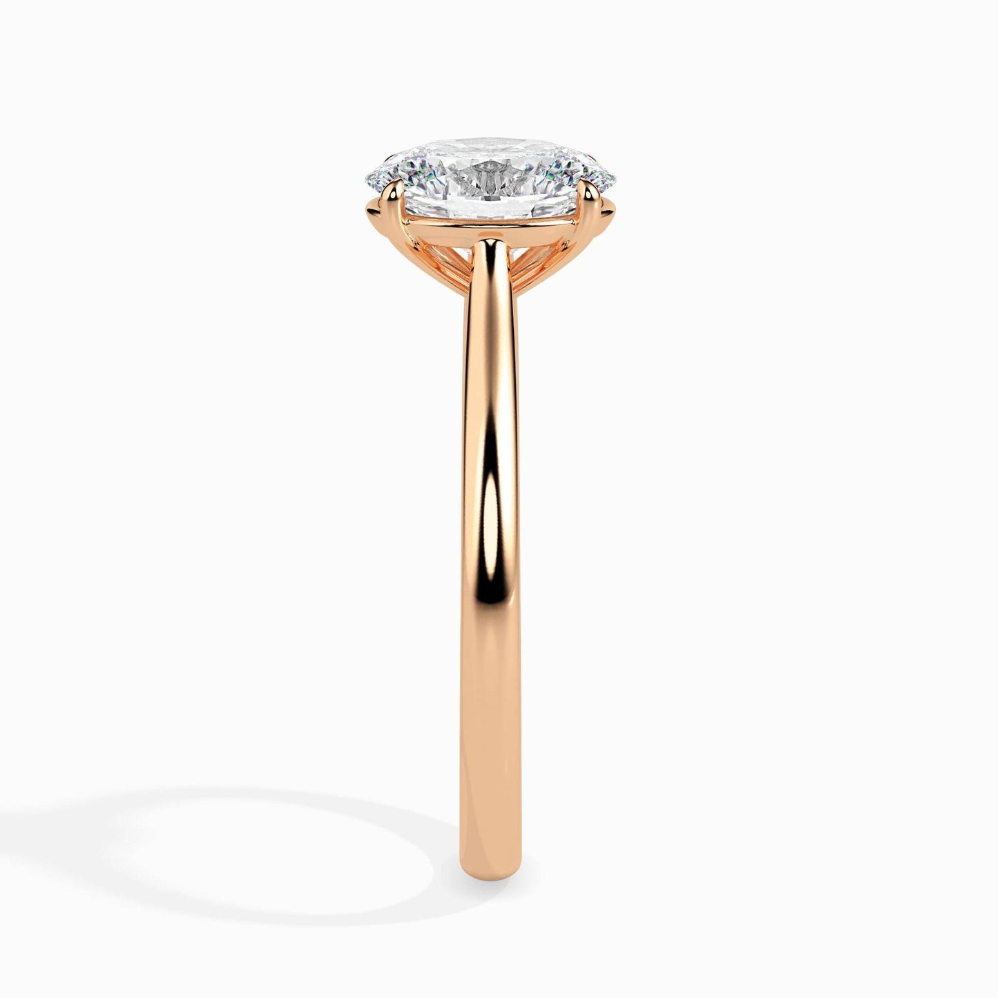 70 Pointer Oval Lab Diamond Evelyn Solitaire Ring