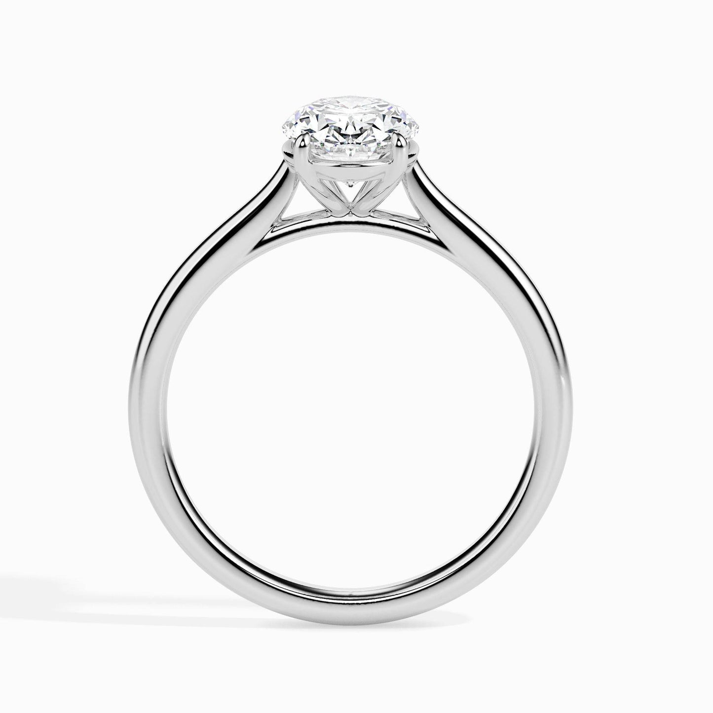 70 Pointer Oval Lab Diamond Evelyn Solitaire Ring