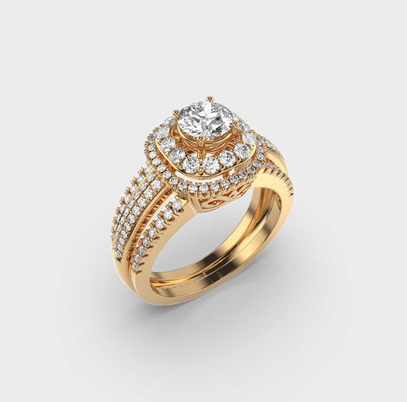 Alluring Round Solitaire Diamond Ring