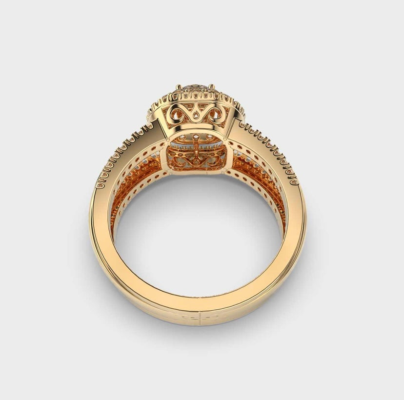 Alluring Round Solitaire Diamond Ring