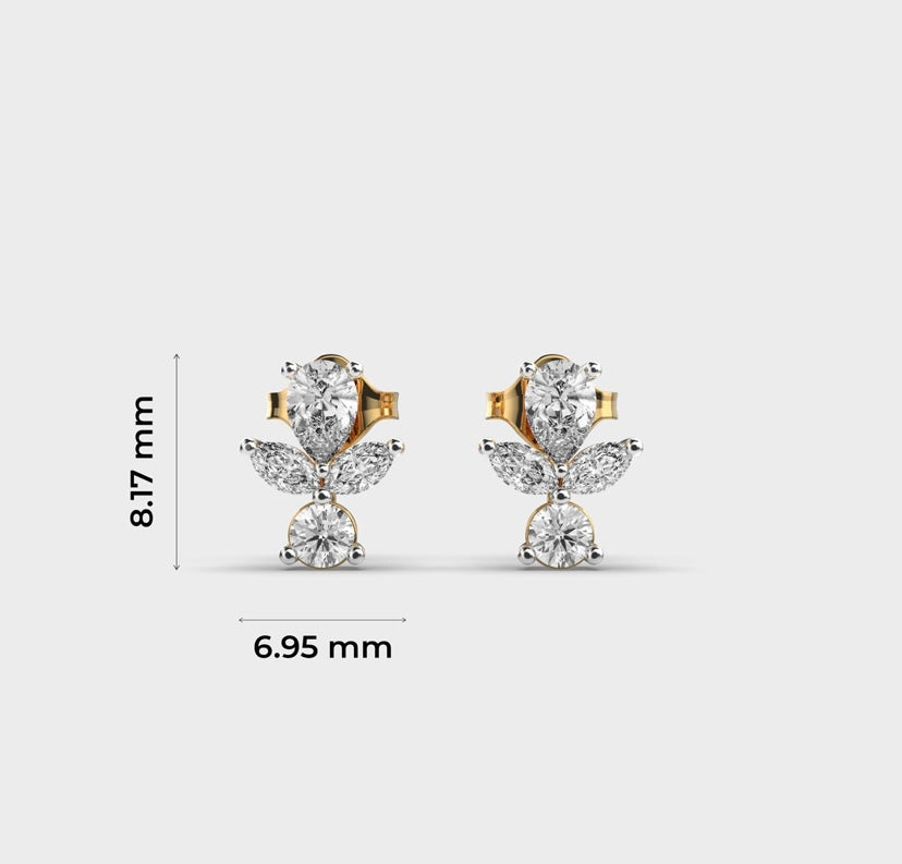 Everyday Glimmering Cornucopia Diamond Studs