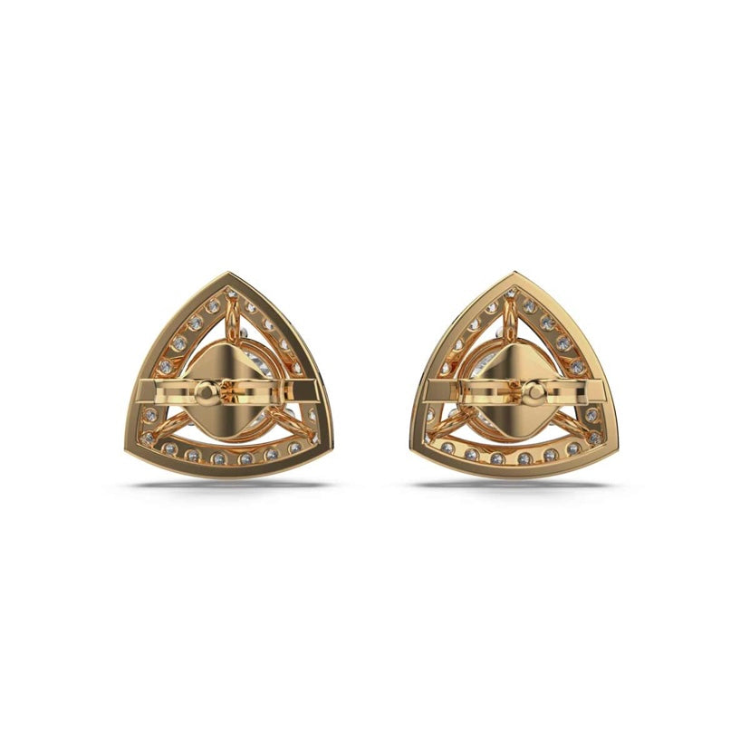 1.2 Carat Solitaire with Prism Halo Studs