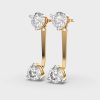 Dropping Glamour Padma Cut Diamond Earrings