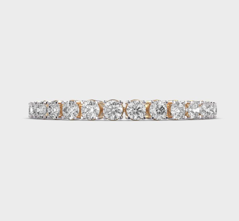 Minimal Solitaire Tennis Bracelet for Women
