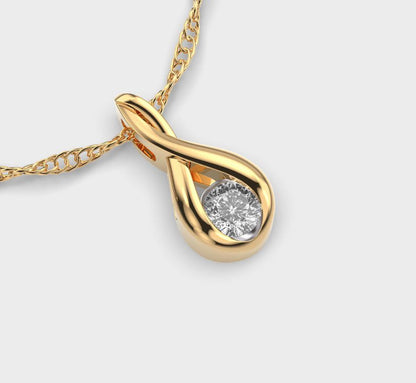 Kamalya Padma Cut Diamond Pendant With Chain