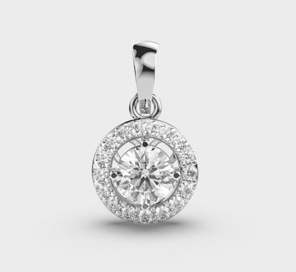 Sun With Halo Diamond Pendant without Chain