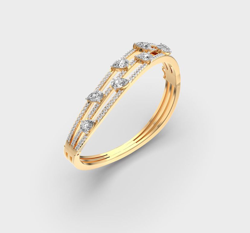 Aphrodites Weapon Diamond Cluster Bracelet