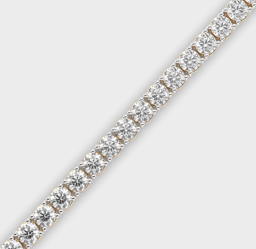 Minimal Round Diamond Tennis Bracelet