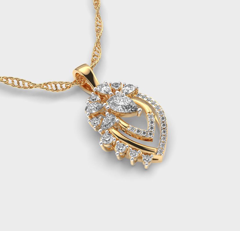 Gracious Glam Diamond Pendant without Chain