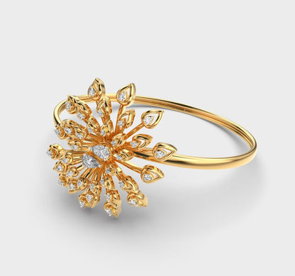 Vibrant Sunflower Diamond Accented Bracelet