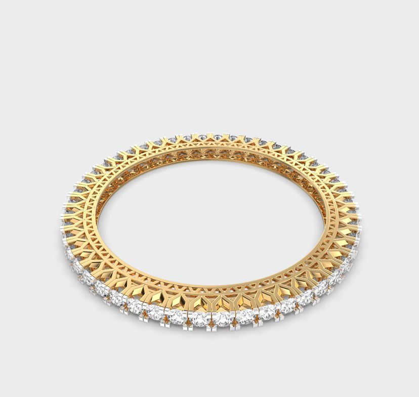 Charm Flow Statement Diamond Bangle