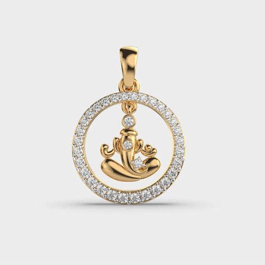 Circular Ganesh Pendant