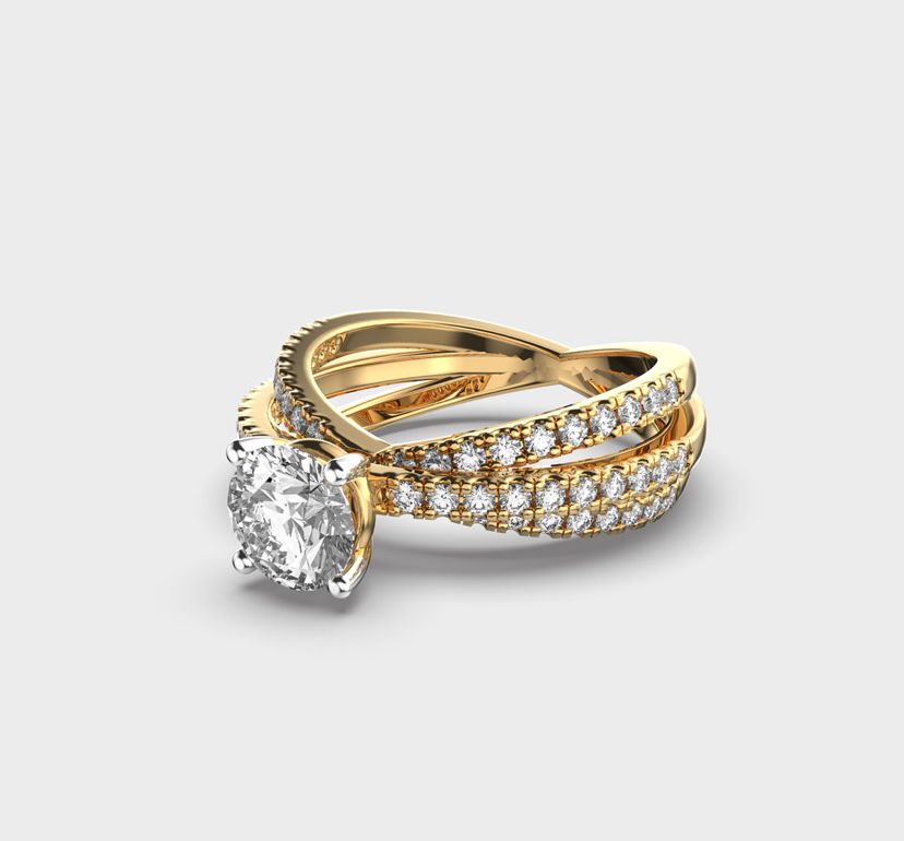 Brilliant Cut Fireworks Diamond Ring