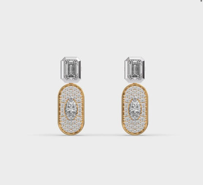 Tuscan Glam Diamond Encrusted Earrings