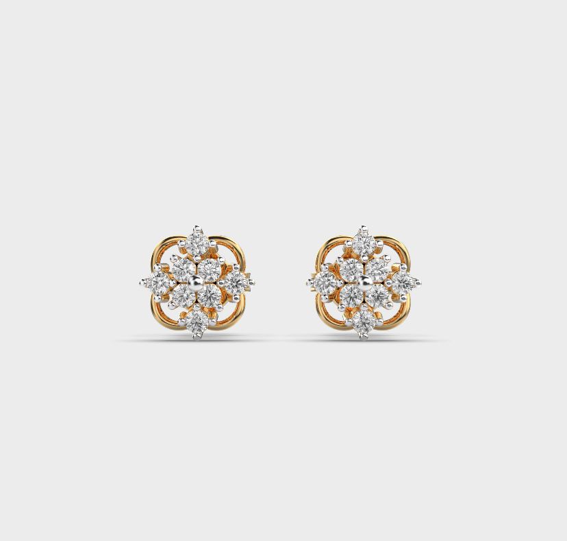 Infinite Firework Spark Diamond Studs
