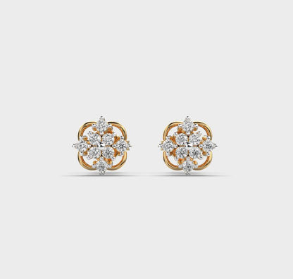 Infinite Firework Spark Diamond Studs