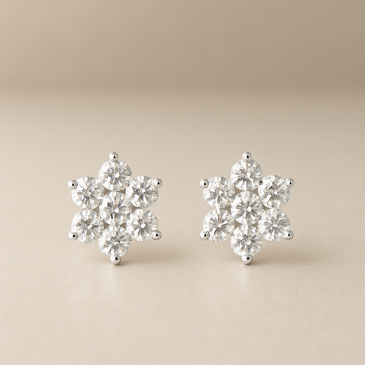 0.56ct Lab Grown Diamond Earring in 18kt Gold Vermeil