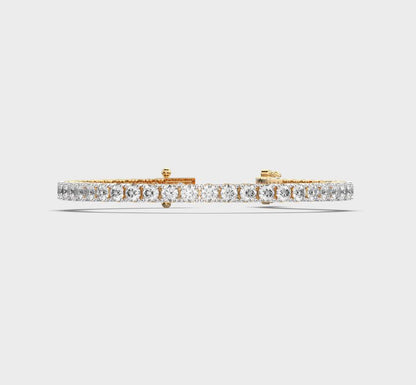Minimal Round Diamond Tennis Bracelet