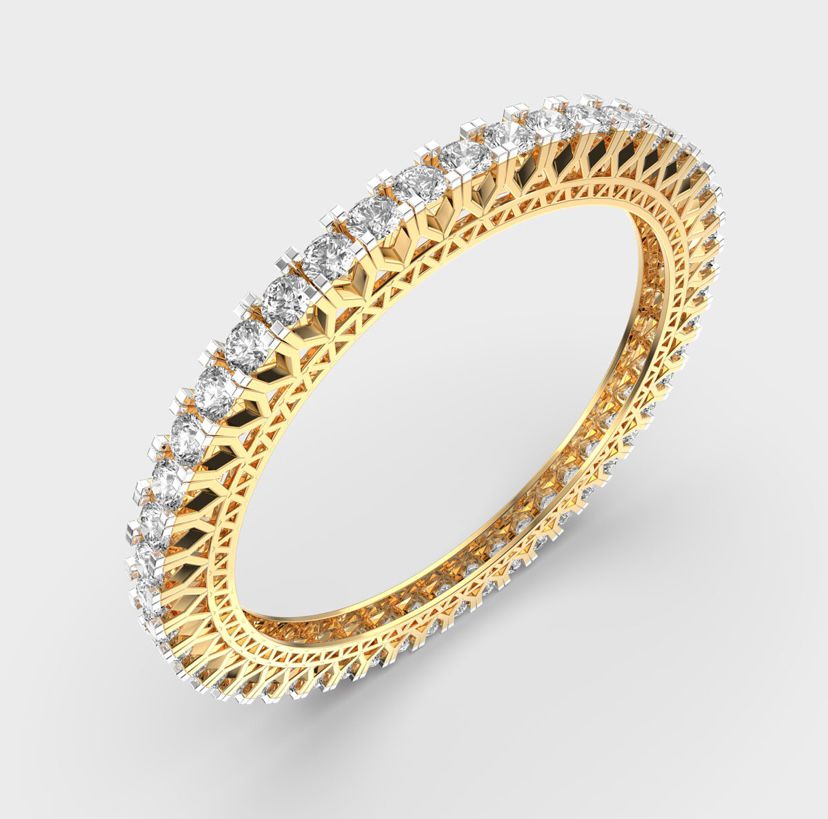 Charm Flow Statement Diamond Bangle