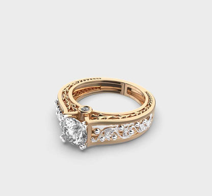 Blooming Beauty Intricate Diamond Ring