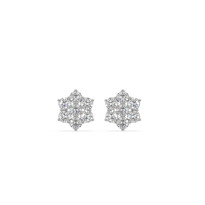 0.56ct Lab Grown Diamond Earring in 18kt Gold Vermeil