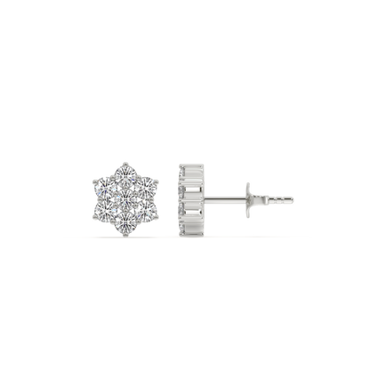 0.56ct Lab Grown Diamond Earring in 18kt Gold Vermeil