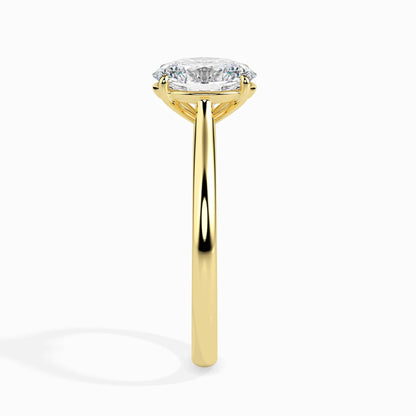 70 Pointer Oval Lab Diamond Evelyn Solitaire Ring