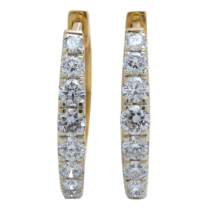 Aukera - 18K Gold Studded Hoops