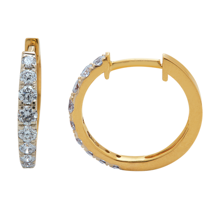 Aukera - 18K Gold Studded Hoops