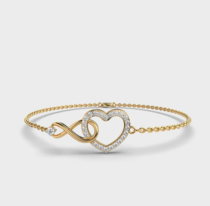 Eternal Love Chain Bracelet with Diamond