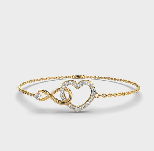 Eternal Love Chain Bracelet with Diamond