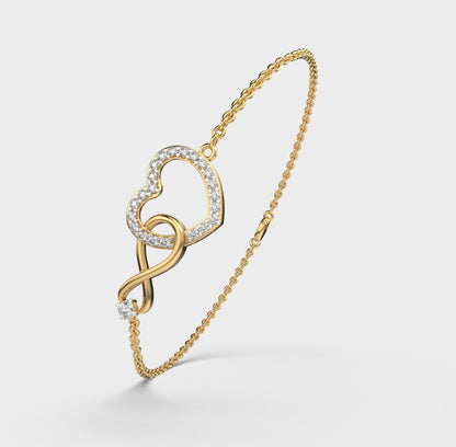Eternal Love Chain Bracelet with Diamond