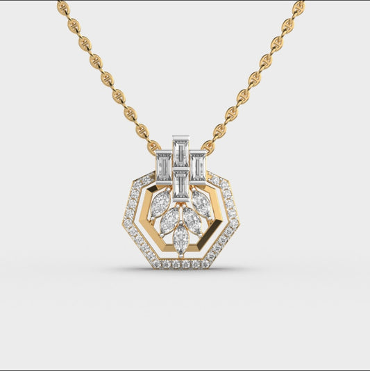 Hexagonal Marquise Pendant