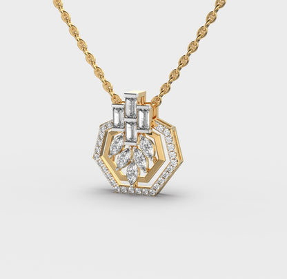 Hexagonal Marquise Pendant