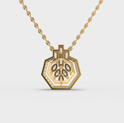 Hexagonal Marquise Pendant