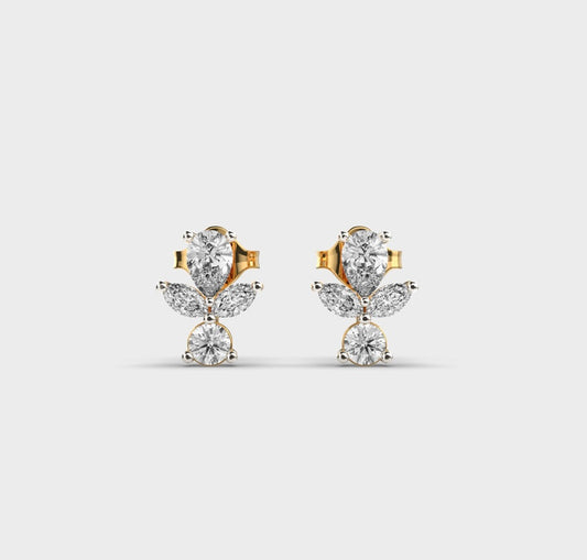 Everyday Glimmering Cornucopia Diamond Studs