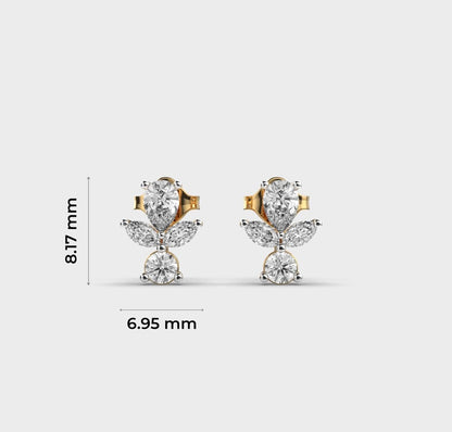 Everyday Glimmering Cornucopia Diamond Studs