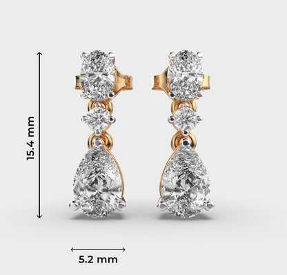 Alluring Gaze Diamond Dangler