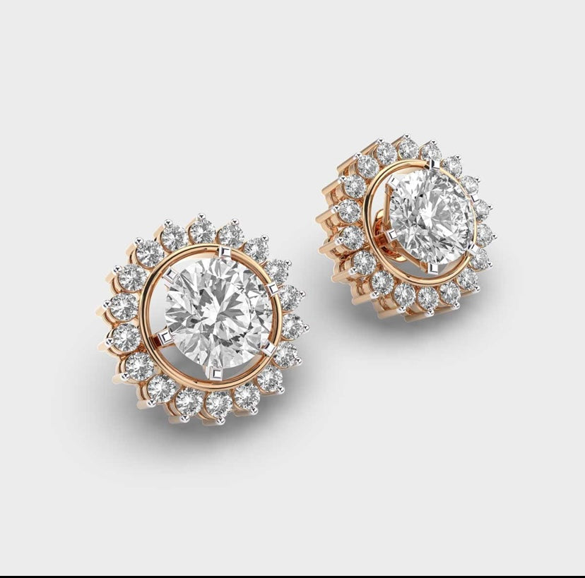 Diamond stud Earrings