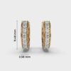 Pure Elegance Diamond Ear Piercing Hoops