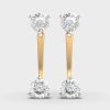 Dropping Glamour Padma Cut Diamond Earrings