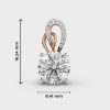 2 Carat Shimmering Solitaire Pendant (Without Chain)