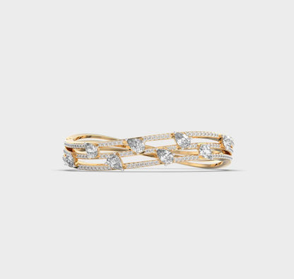 Aphrodites Weapon Diamond Cluster Bracelet